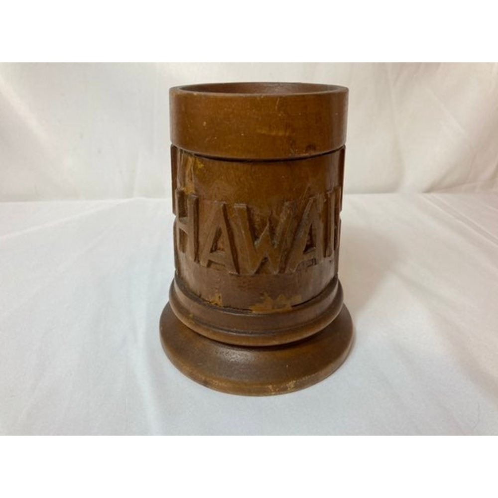 Vintage Hawaii‎ Wooden Tiki Mug Handle